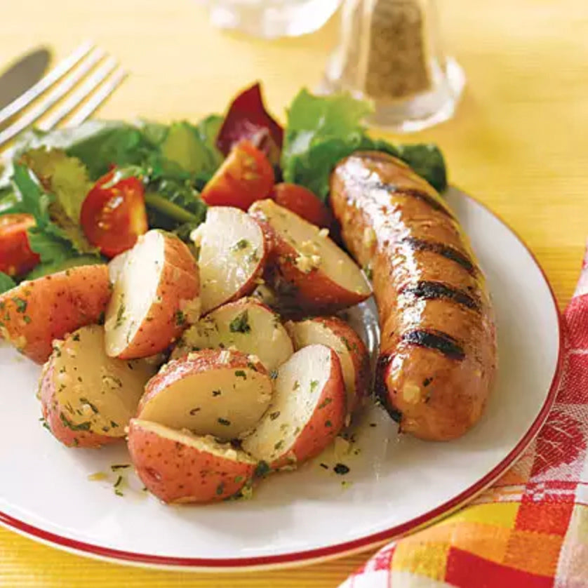 Sausages with Warm Potato Salad