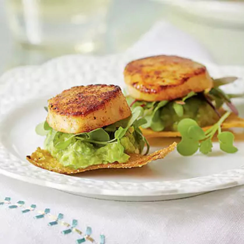 Scallop-and-Avocado Tostadas