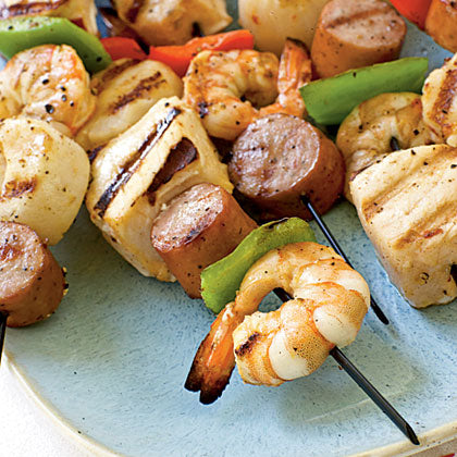 Seafood Kebabs