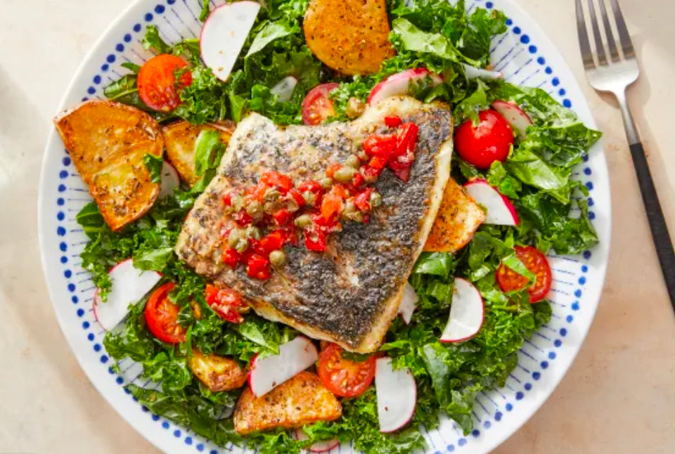 Seared Barramundi & Caper Relish