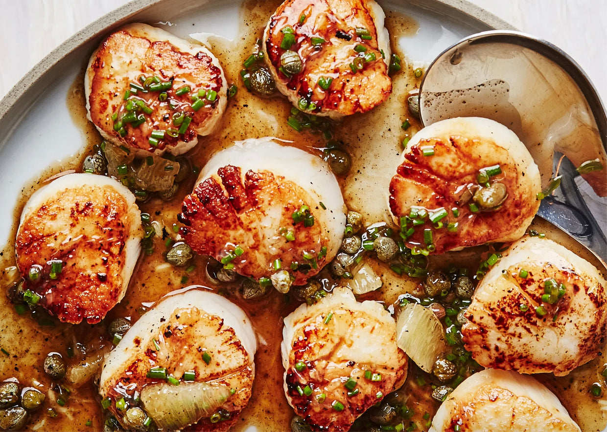 Seared Scallops with Brown Butter and Lemon Pan Sauce