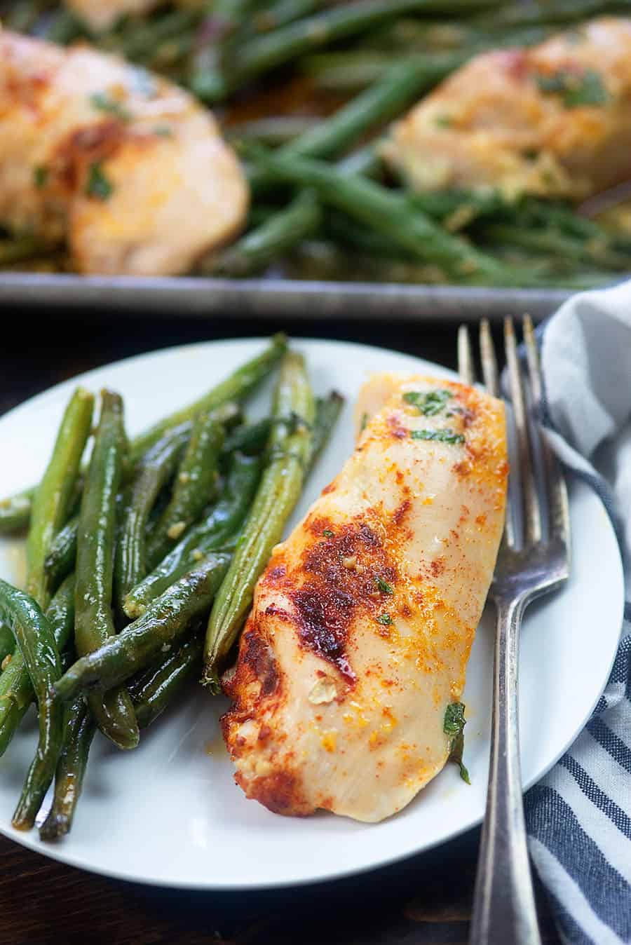 Sheet Pan Chicken & Green Beans