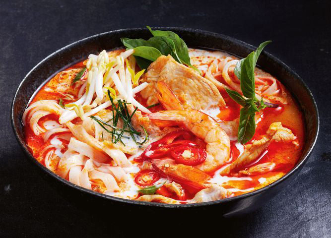 Spicy Chicken and Prawn Laksa