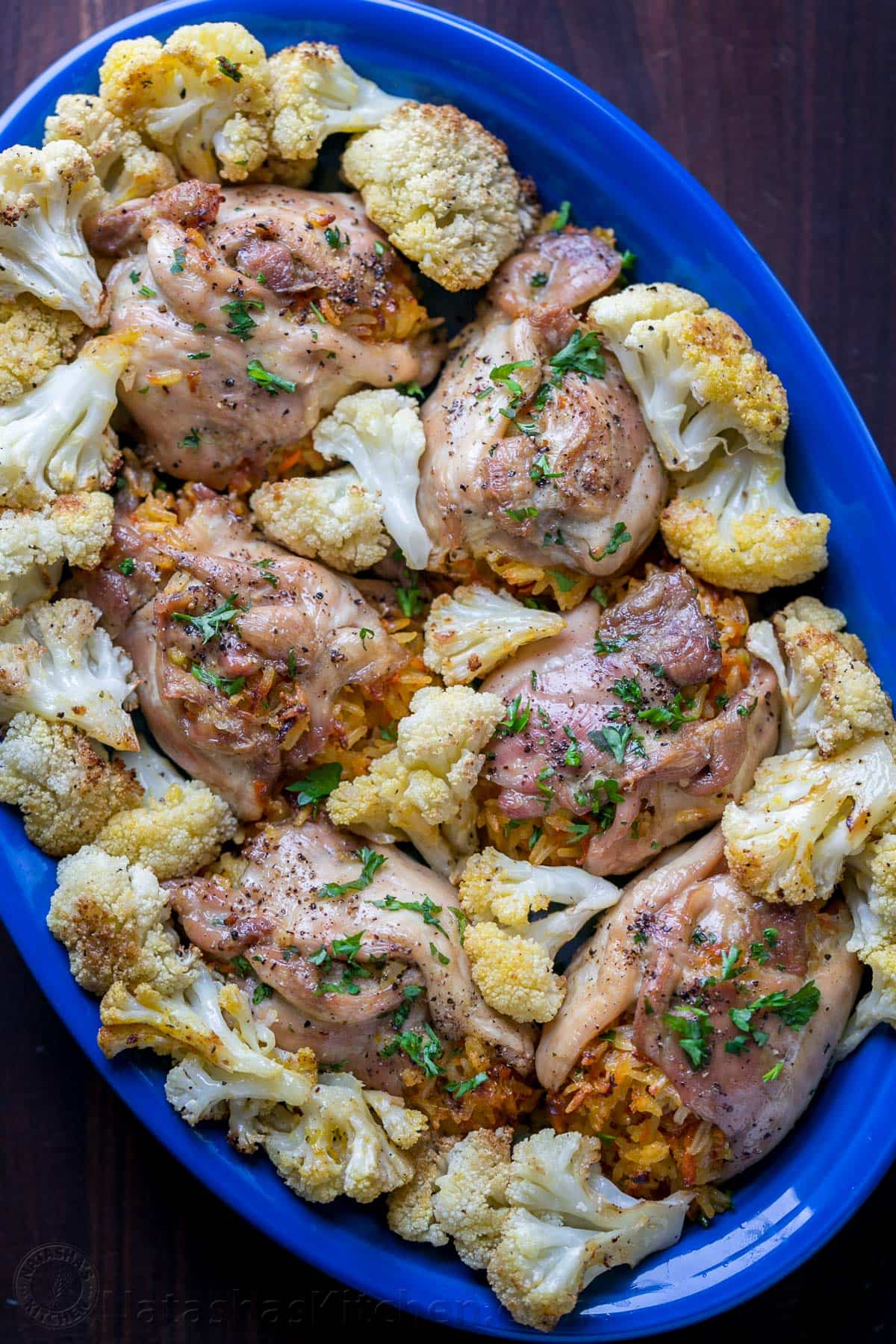 Stuffed Chicken Thighs & Cauliflower