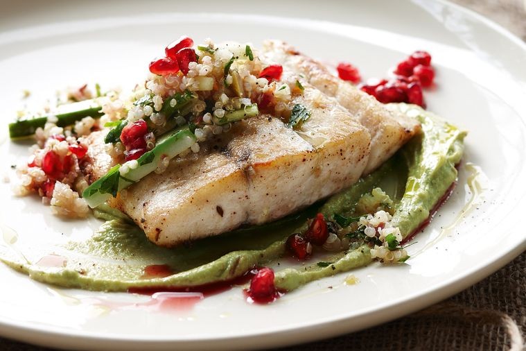 Sumac-Spiced Barramundi with Quinoa Salad