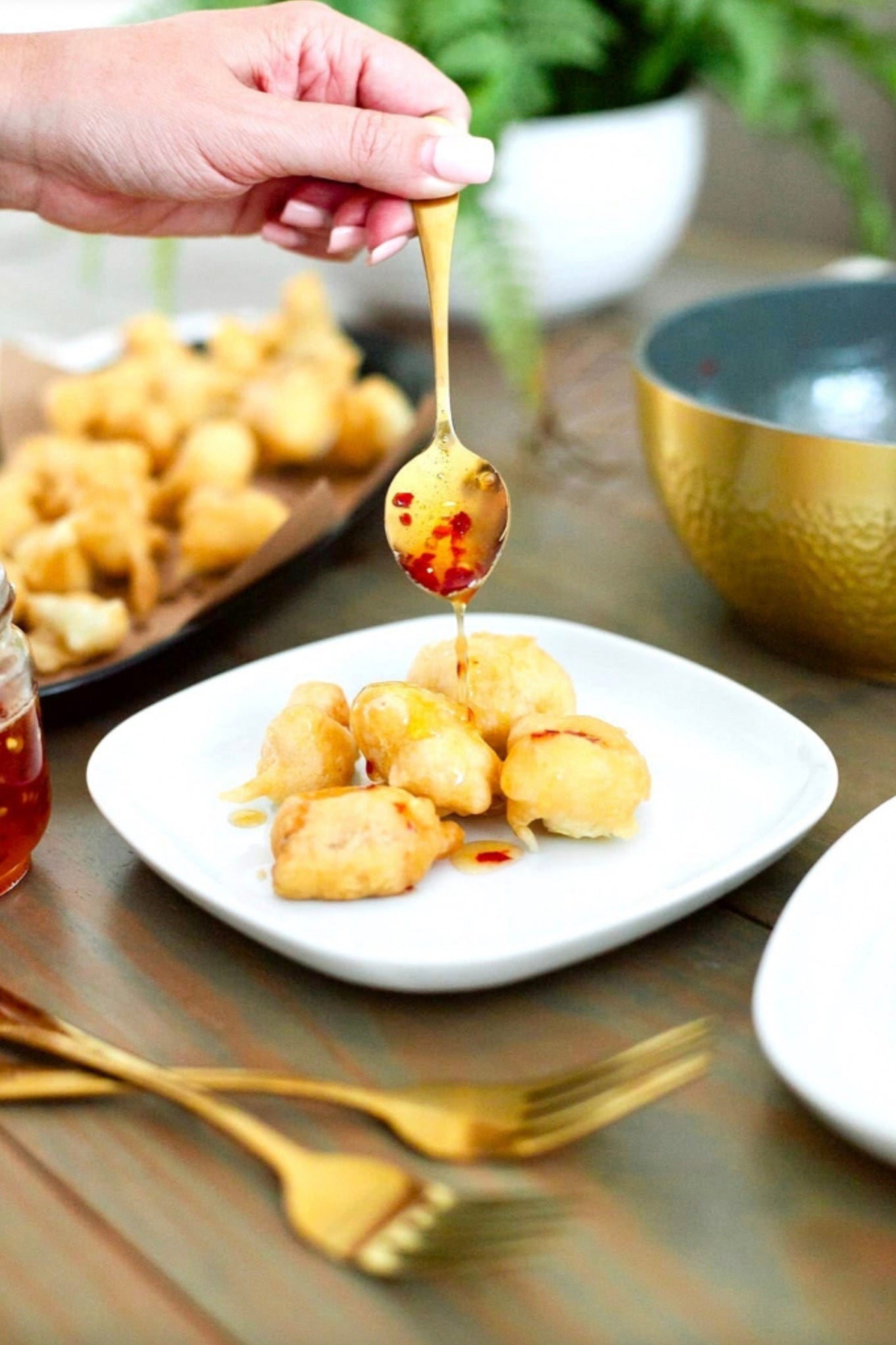 Tempura Barramundi Bites with Sweet Chili Sauce