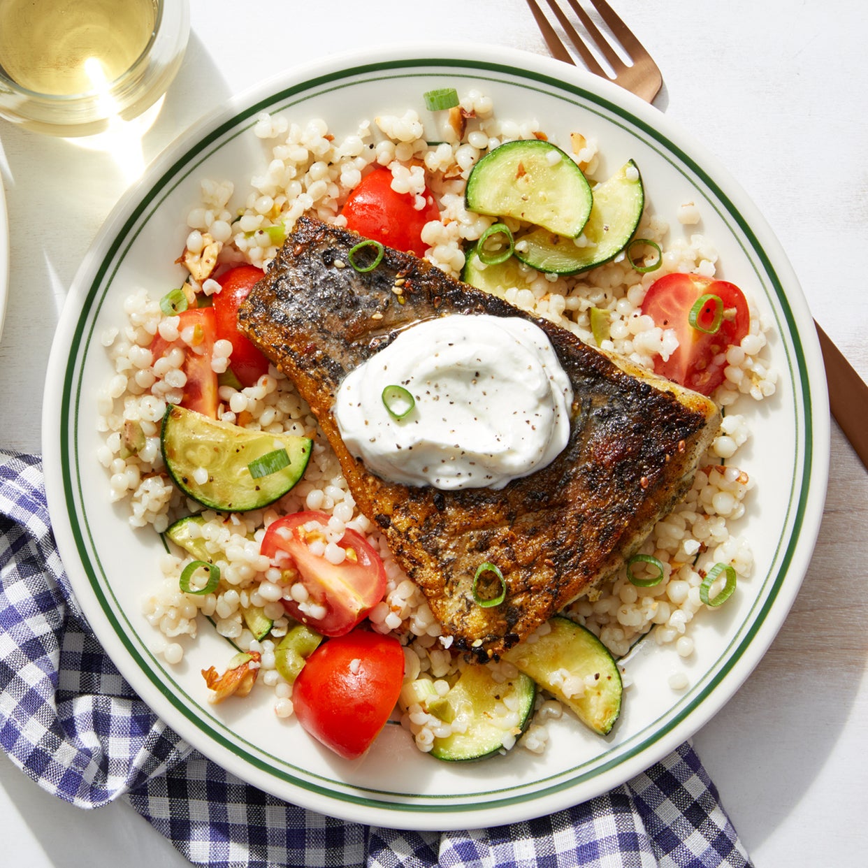 Za'atar Barramundi & Pearl Couscous