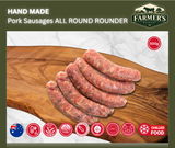 CHILLED - Pure Pork All Day All Rounder Sausage, Approx 500g Pack (hand-made - 9/8)