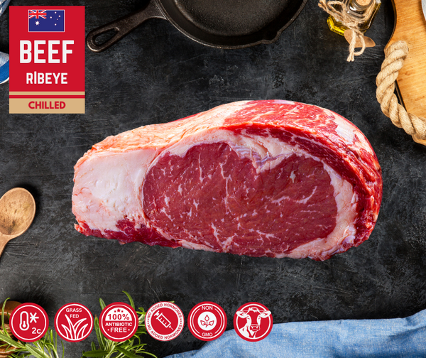 Prepack Rib Eye CHILLED: Premium Rib Eye, 1kg | Farmers Market HK