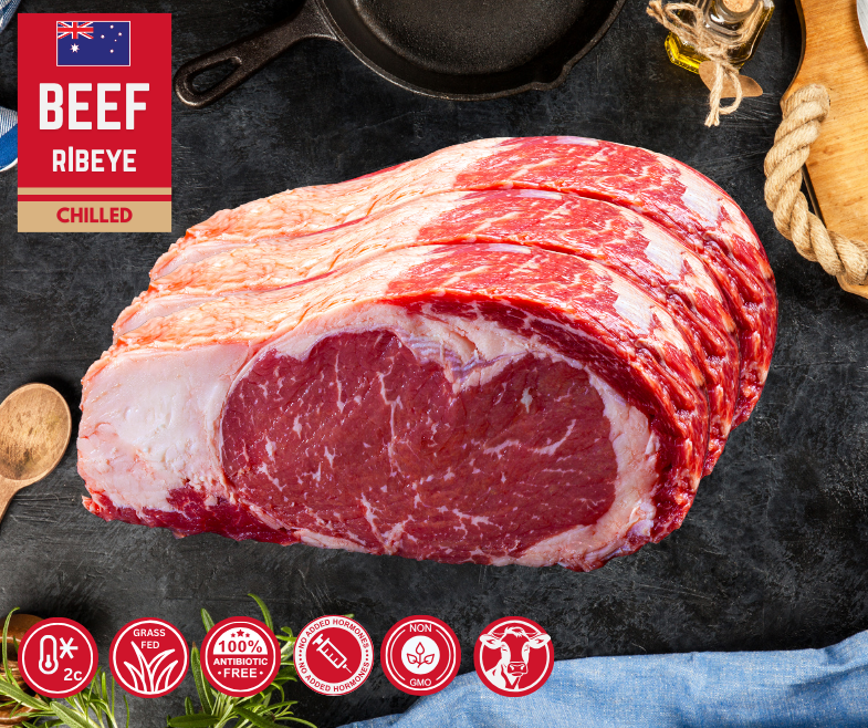 Prepack Rib Eye Premium Rib Eye Beef - 3-3.2kg pack | Farmers Market HK