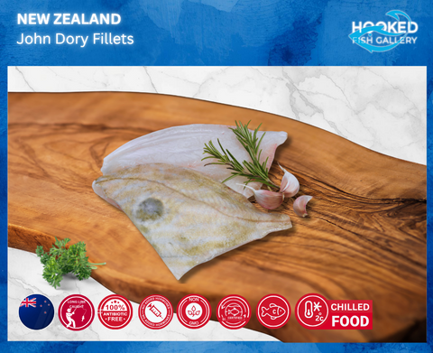 CHILLED - NZ John Dory  180g to 220g x 2 fillet (arriving 22/10)