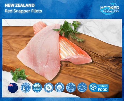 FROZEN - Snapper Fillets 2 x 190g to 230g each