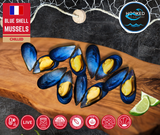 LIVE Fremch Blue Shell Mussels 500g Bags