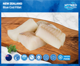 CHILLED(previously snap frozen) - NZ Blue Cod 2 x 225g to 250g each fillet