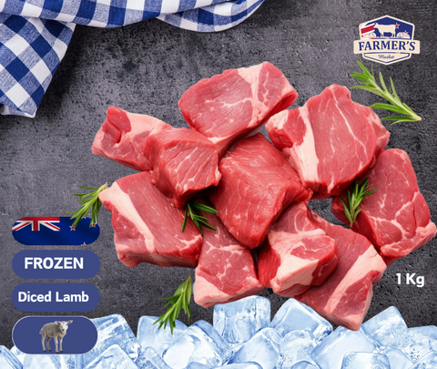 FROZEN - Diced Lamb, 1kg pack