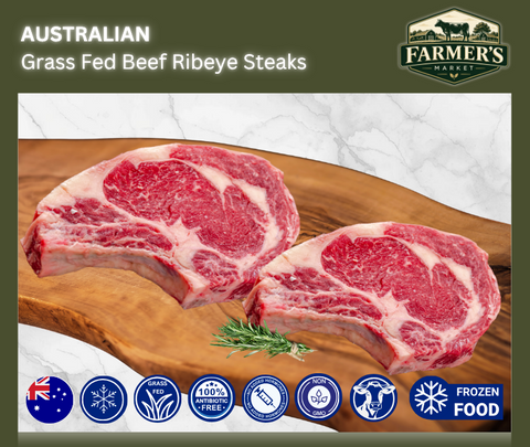 FROZEN Premium Rib Eye Steaks (Scotch Fillet), 2 x 300gm