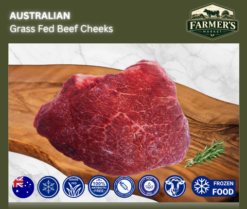 FROZEN - Beef Cheeks 1kg- 1.2kg