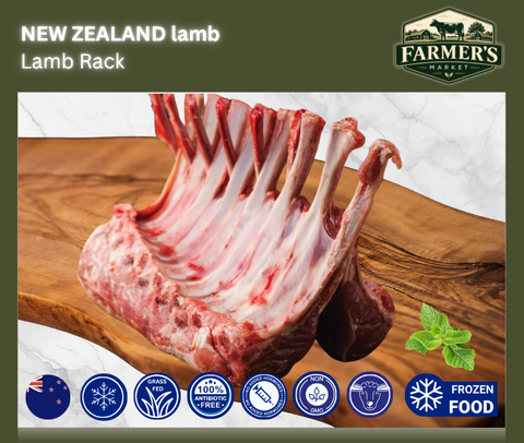 FROZEN - Rack of Lamb( french cap off) ( 700g - 900g)
