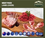 FROZEN - Lamb Lovers: 1 x Rack of Lamb, 2 x 500gm Lamb Mince, 2 packs 4 x 80-100gm Lamb loin chops
