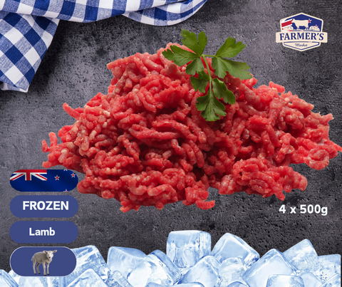 FROZEN: Lamb Mince, 4 x 500gm