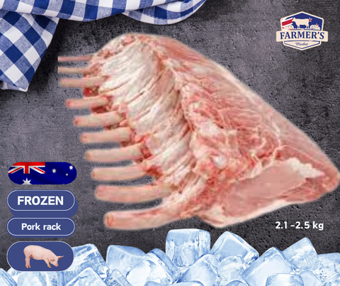 FROZEN - Murray Valley Rack of Pork (Rindless), 2.1 -2.5kg