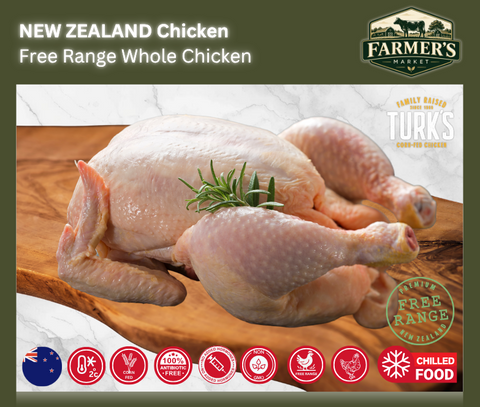 CHILLED - NZ Whole Chicken (arriving 27/8)