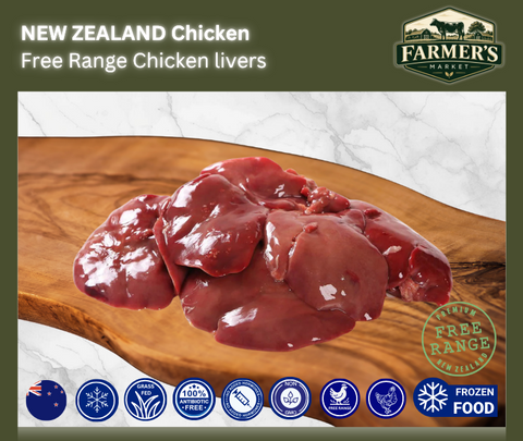 FROZEN - Organic Free Range New Zealand Chicken Livers