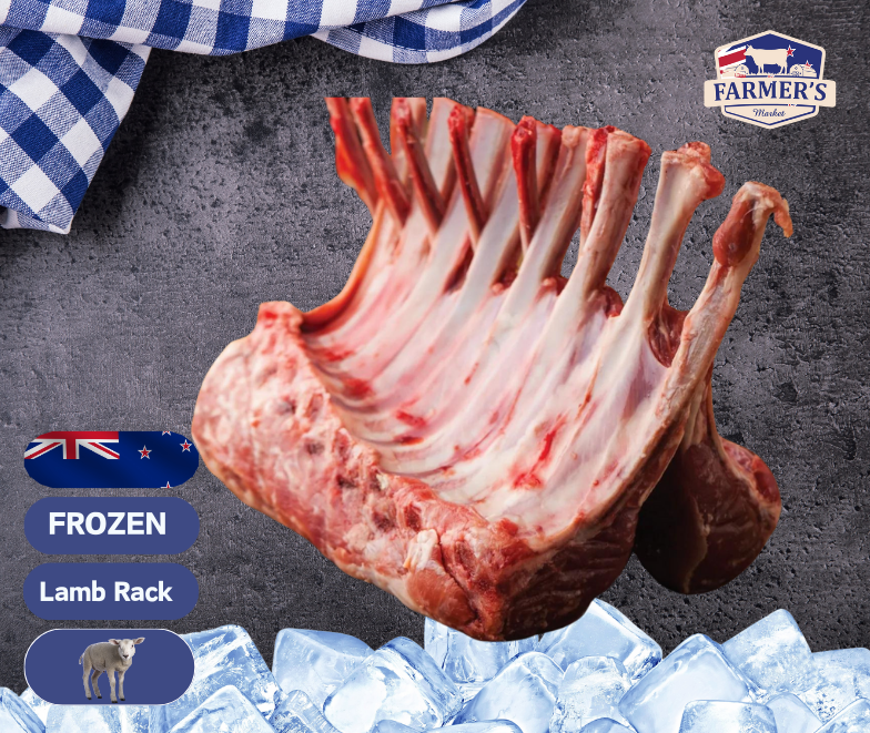 FROZEN Rack of Lamb (Frenched Fat On), 870970gm Farmers Market HK