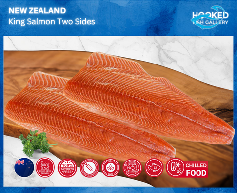 CHILLED - New Zealand TWO SIDES Fresh Salmon (Whole Fillet), 1.1kg-1.4kg