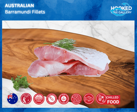 FROZEN - Barramundi Fillets, 2 x 150-190gm