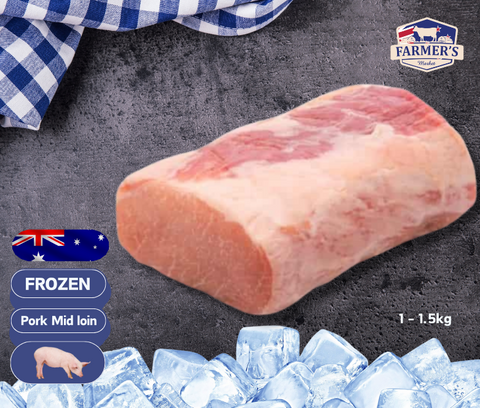 FROZEN - Pork  Midloin Roast (Rindless), 1kg - 1.5kg