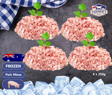 FROZEN - Lean Pork Mince, 4 x 250gm