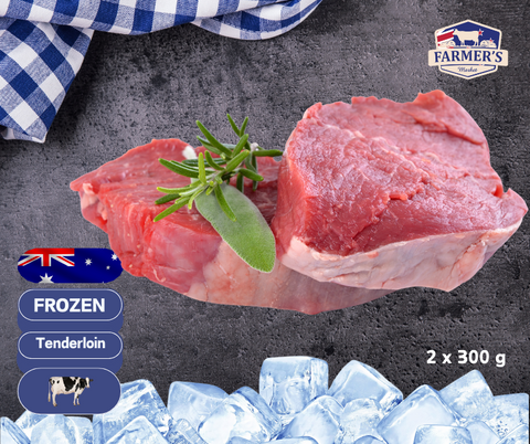 FROZEN - Premium Tenderloin Beef approx 2 x 300g