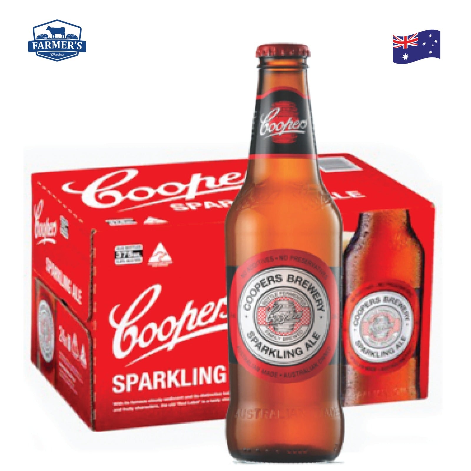 Case of Coopers Sparkling Ale 24 x 375ml bottles